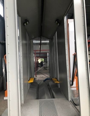 Automatic powder spraying and painting equipment assembly line