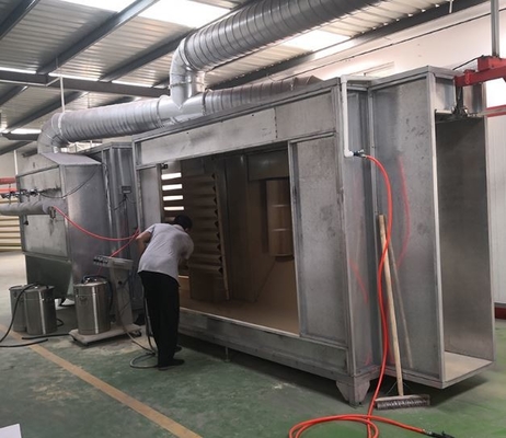 Automatic powder spraying and painting equipment assembly line