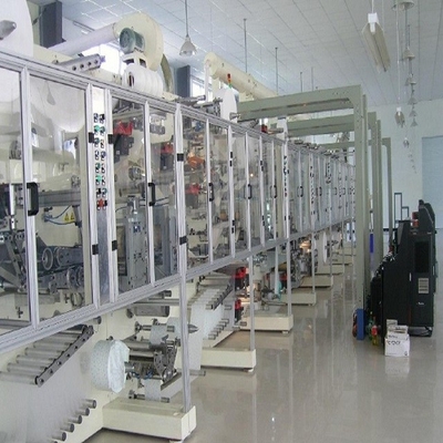 ZX company baby diapers production line equipment final inspection