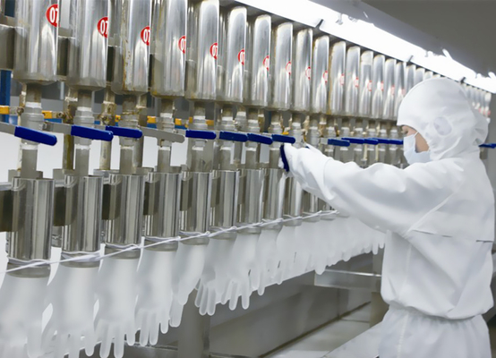 High-speed glove production line latex examination gloves making machine