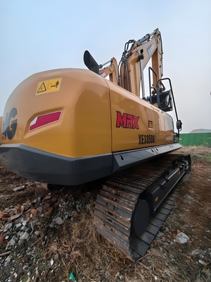 Yellow XCMG Excavators In Construction Industry